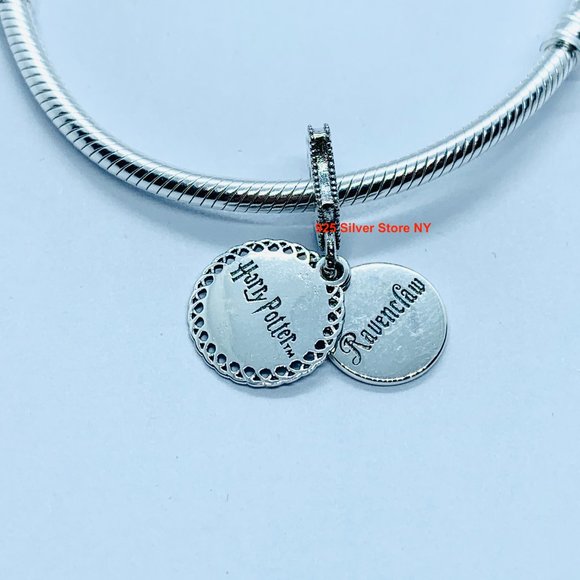 NEW Authentic Pandora RAVENCLAW BLUE STONE Dangle - Picture 4 of 4